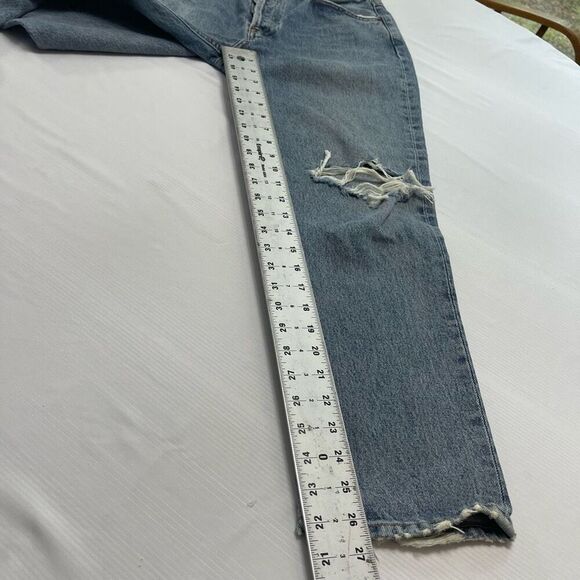 AGOLDE Distressed Riley Denim Jeans Size 29 - Picture 4 of 10